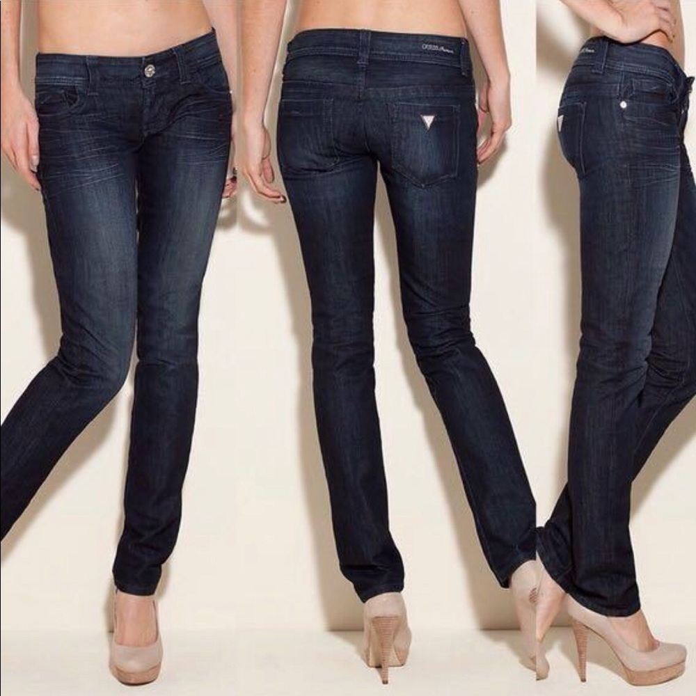 Guess premium Swarovski jeans cutout knee size 26